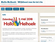 Tablet Screenshot of halloheihoek.wordpress.com