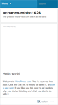 Mobile Screenshot of achanmumbbo1626.wordpress.com
