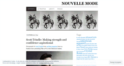Desktop Screenshot of nouvellemode.wordpress.com