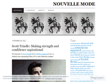 Tablet Screenshot of nouvellemode.wordpress.com