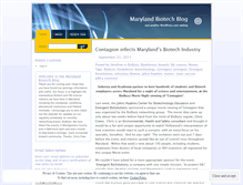 Tablet Screenshot of marylandbiotech.wordpress.com