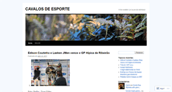 Desktop Screenshot of cavalodesporte.wordpress.com