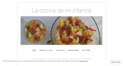 Desktop Screenshot of lacocinademiinfancia.wordpress.com