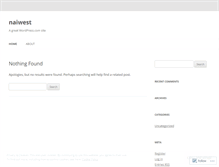 Tablet Screenshot of naiwest.wordpress.com