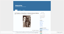 Desktop Screenshot of dospuertos.wordpress.com