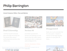 Tablet Screenshot of philipbarrington.wordpress.com