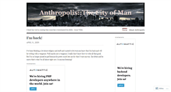 Desktop Screenshot of anthropolis.wordpress.com