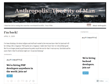 Tablet Screenshot of anthropolis.wordpress.com