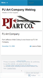 Mobile Screenshot of pjartco.wordpress.com