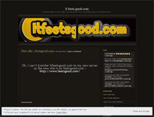 Tablet Screenshot of itfeetsgood.wordpress.com