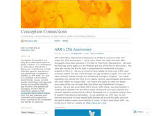 Tablet Screenshot of conceptionconnections.wordpress.com