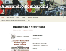 Tablet Screenshot of alessandrobombardini.wordpress.com