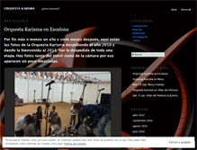 Tablet Screenshot of laorquestakarisma.wordpress.com