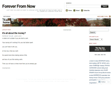 Tablet Screenshot of foreverfromnow.wordpress.com