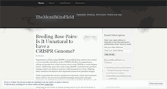 Desktop Screenshot of moralmindfield.wordpress.com