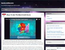Tablet Screenshot of bestcreditscore.wordpress.com
