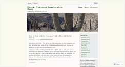 Desktop Screenshot of desertortoisebotanicals.wordpress.com