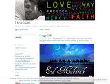 Tablet Screenshot of iloveislam.wordpress.com