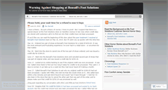 Desktop Screenshot of footsolutionswarning.wordpress.com