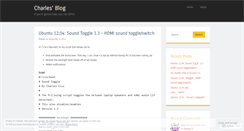 Desktop Screenshot of charlesmcruz.wordpress.com
