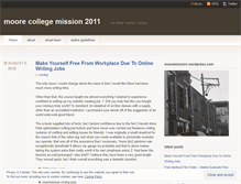 Tablet Screenshot of mooremission.wordpress.com