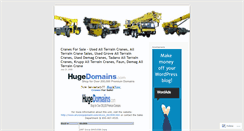 Desktop Screenshot of cranesforsale.wordpress.com