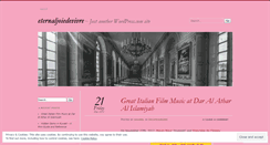 Desktop Screenshot of eternaljoiedevivre.wordpress.com