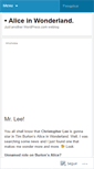 Mobile Screenshot of aliceinwonderlandmovie.wordpress.com