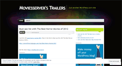 Desktop Screenshot of moviesserver.wordpress.com