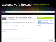 Tablet Screenshot of moviesserver.wordpress.com