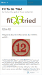 Mobile Screenshot of fittobetried.wordpress.com