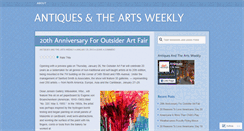 Desktop Screenshot of antiquesandtheartsweekly.wordpress.com