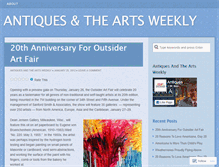 Tablet Screenshot of antiquesandtheartsweekly.wordpress.com