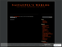 Tablet Screenshot of naitaupul.wordpress.com