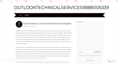 Desktop Screenshot of outlooktechnicalservices18885105339.wordpress.com