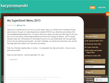Tablet Screenshot of karynromanski.wordpress.com