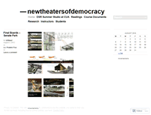 Tablet Screenshot of newtheatersofdemocracy.wordpress.com