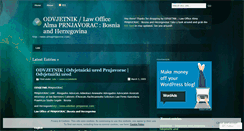 Desktop Screenshot of odvjetnik.wordpress.com