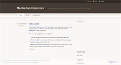 Desktop Screenshot of manhattanomnivore.wordpress.com