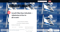 Desktop Screenshot of israelifilmdays.wordpress.com