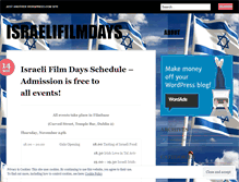 Tablet Screenshot of israelifilmdays.wordpress.com