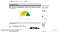 Desktop Screenshot of kuukaudenhinta.wordpress.com