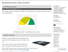 Tablet Screenshot of kuukaudenhinta.wordpress.com