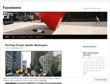 Tablet Screenshot of facedowns.wordpress.com