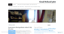 Desktop Screenshot of gradschool360.wordpress.com