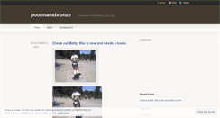 Desktop Screenshot of poormansbronze.wordpress.com