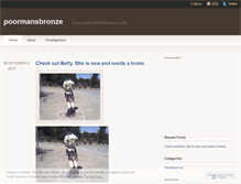 Tablet Screenshot of poormansbronze.wordpress.com