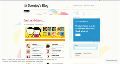 Desktop Screenshot of doenjoyy.wordpress.com
