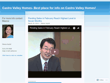 Tablet Screenshot of castrovalleyhomes.wordpress.com