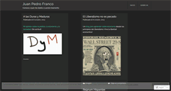 Desktop Screenshot of juanpedrofranco.wordpress.com